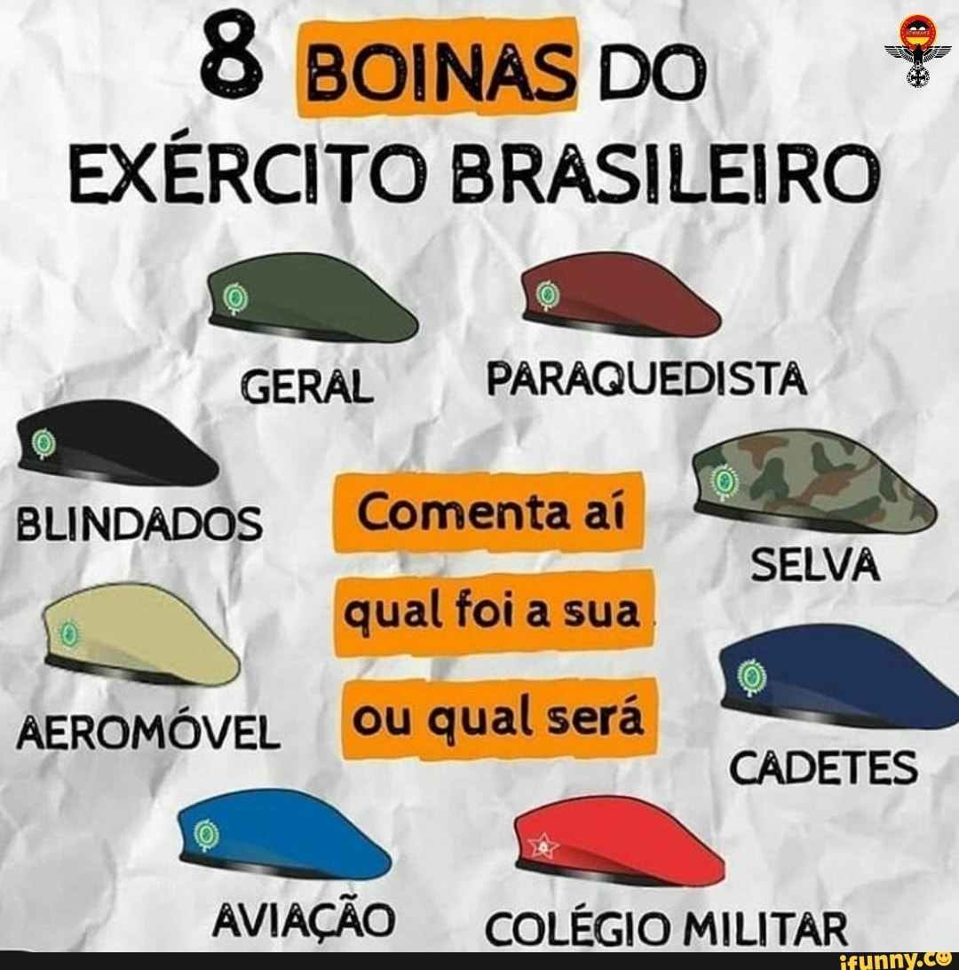 Boinas Ex Rcito Brasileiro Geral Paraquedista Blindados Comenta A