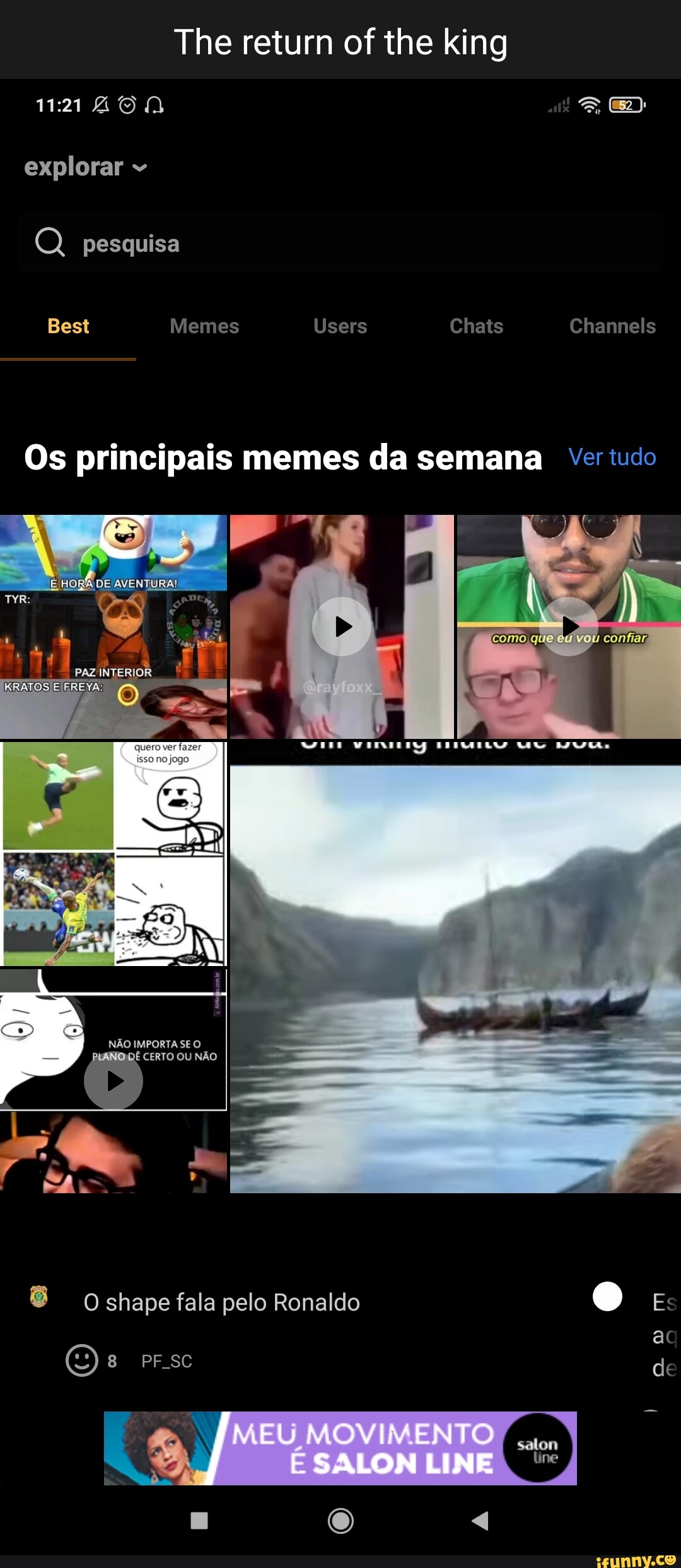 Explorar Q Pesquisa The Return Of The King Best Memes Users Chats