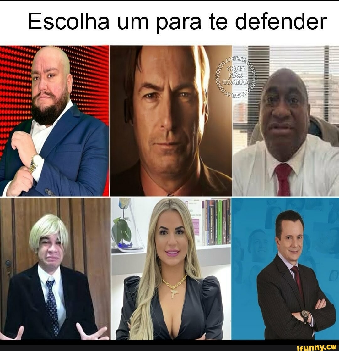 Escolha Um Para Te Defender I IFunny Brazil