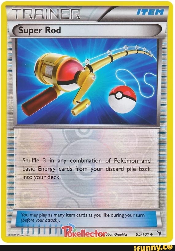 Trainer Super Rod Shuffle In Any Combination Of Pokemon And Basic