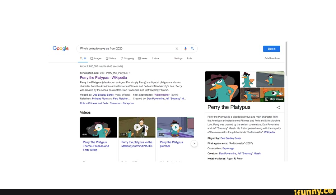 Perry the Platypus - Wikipedia