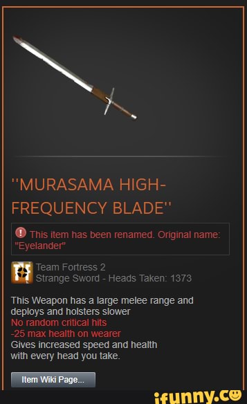 HF Murasama Blade, Wiki