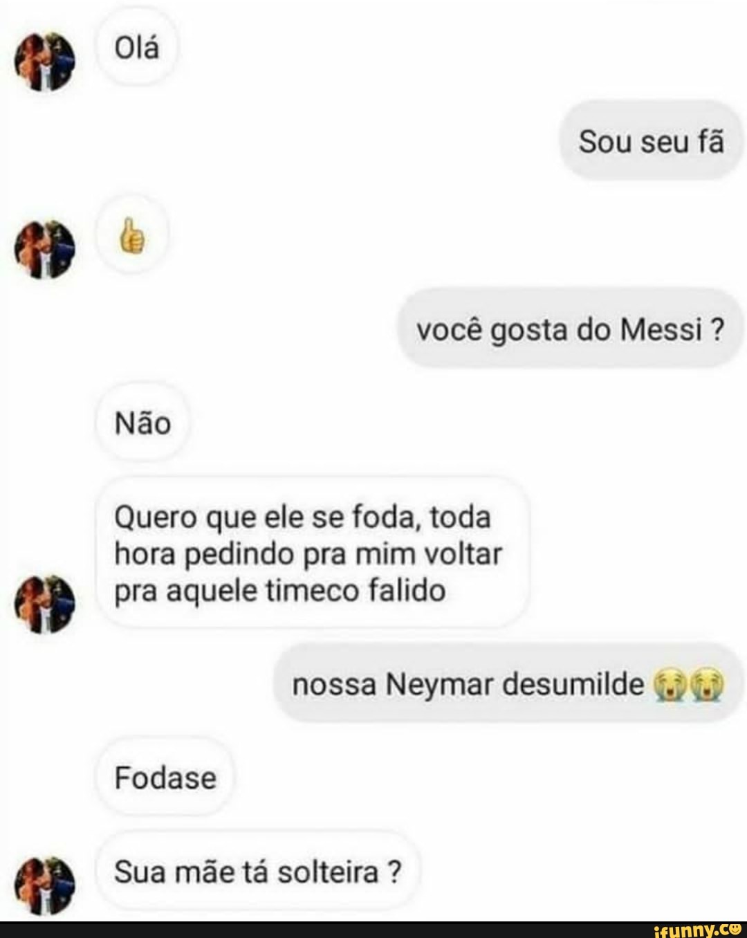 Pelada com Amigos - 🗣️ Pra mim, atualmente, Messi é o melhor