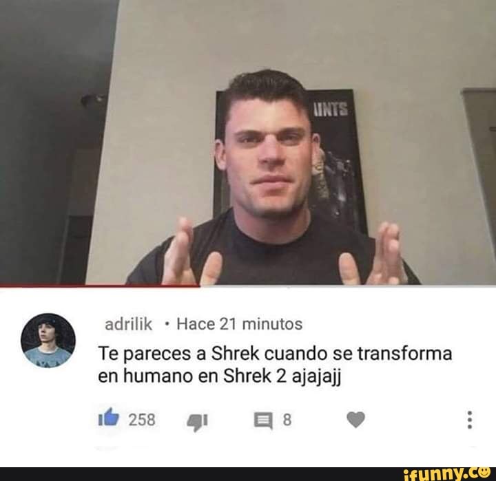Shrek hace cara de meme - Shrek 