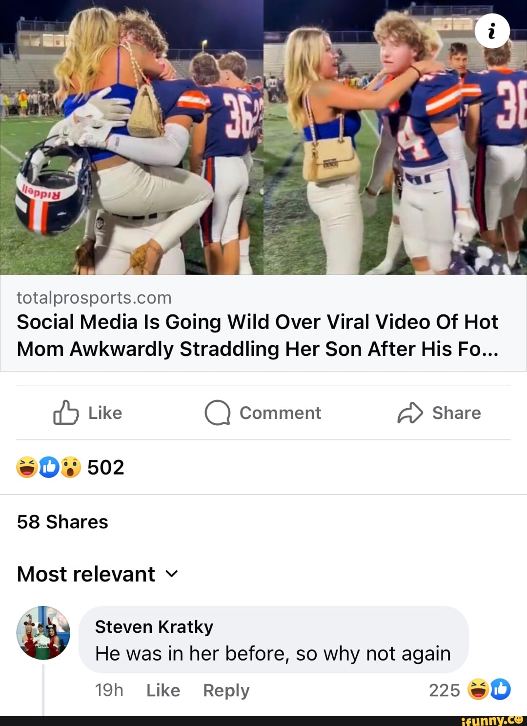 Social Media Is Going Wild Over Viral Video Of Hot Mom Awkwardly Straddling  Her Son After