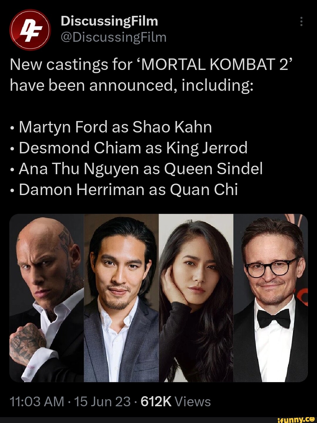 Mortal Kombat 2' Adds Damon Herriman, Martyn Ford, More – Deadline