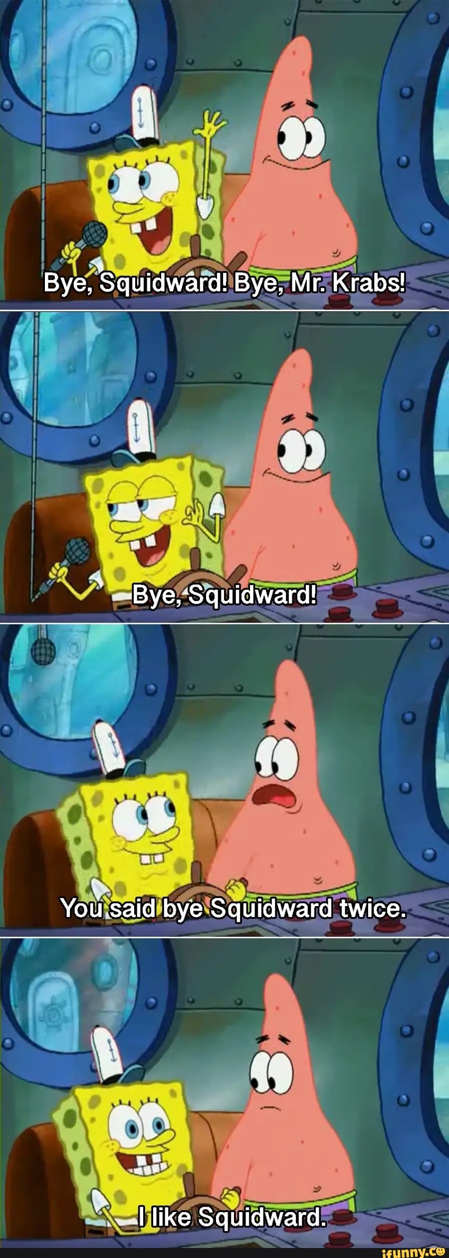 be like squidward