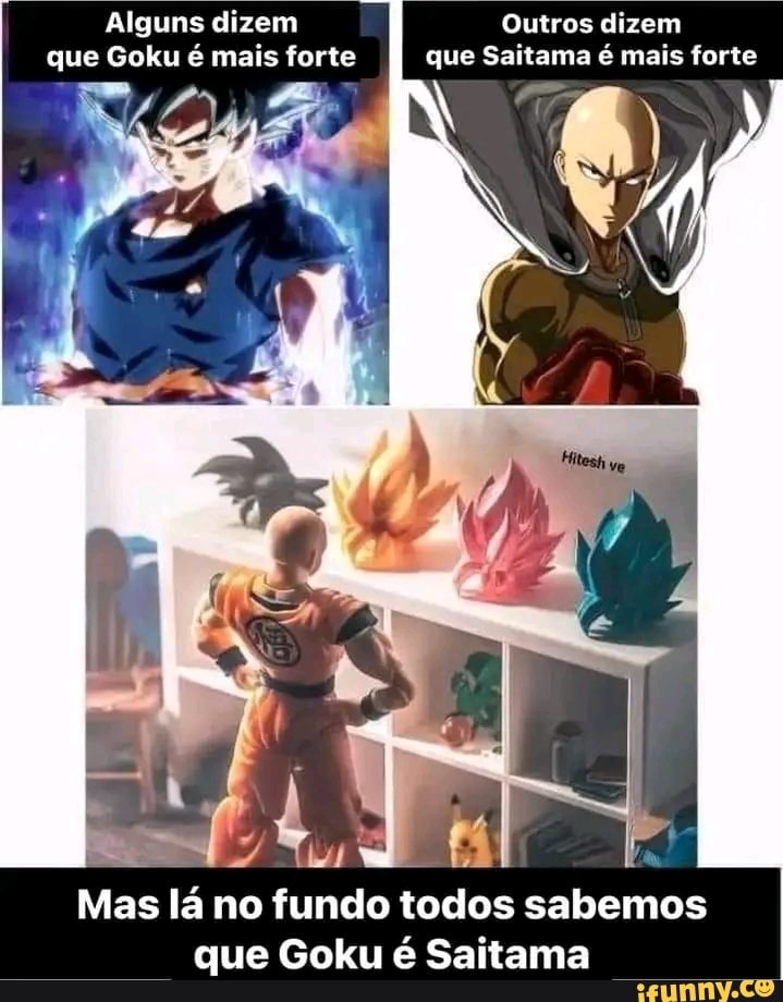 Saitama é muito MAIS FORTE que Goku por motivos óbvios