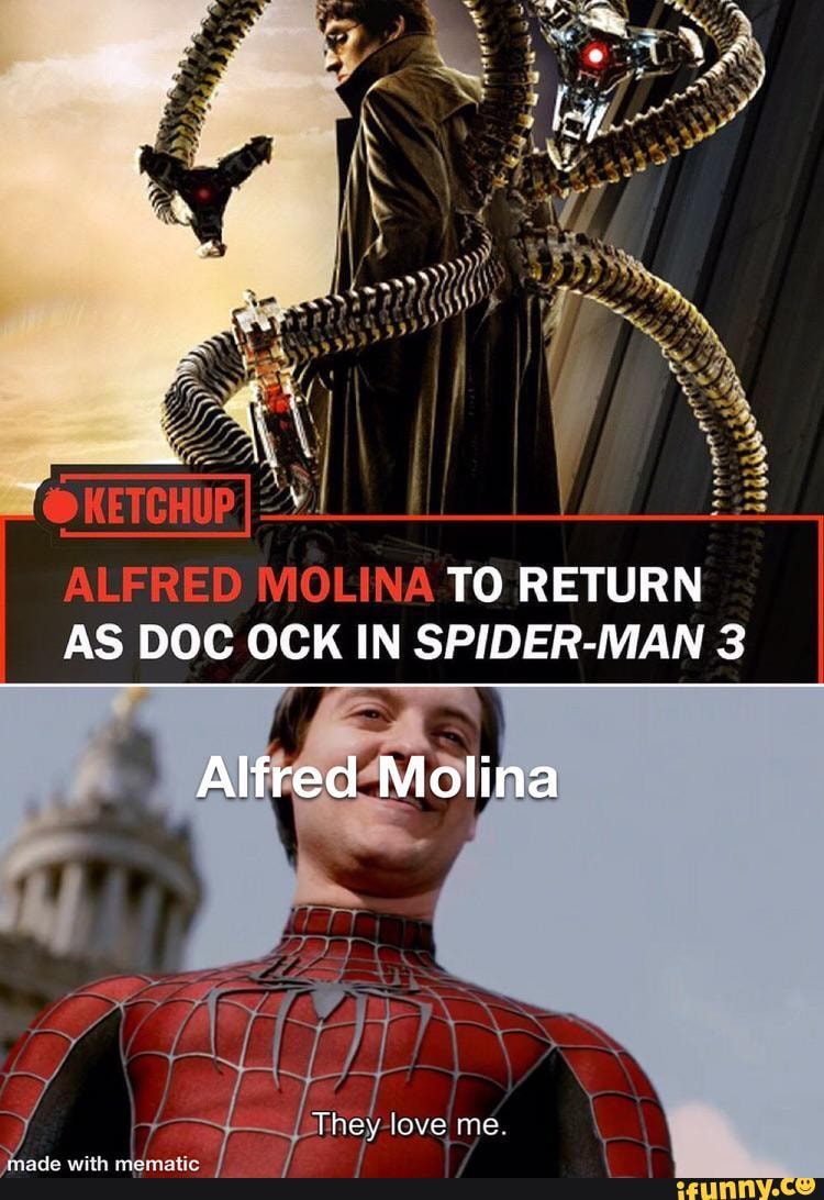 Alfred Molina to return as Dr Octopus in Spider-Man 3