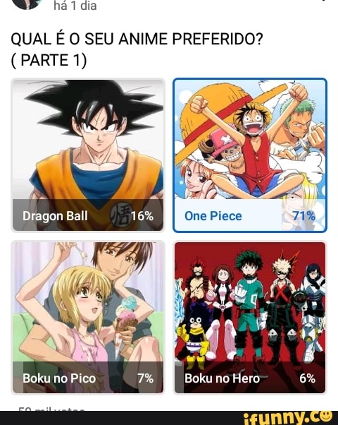 Qual meu anime preferido?