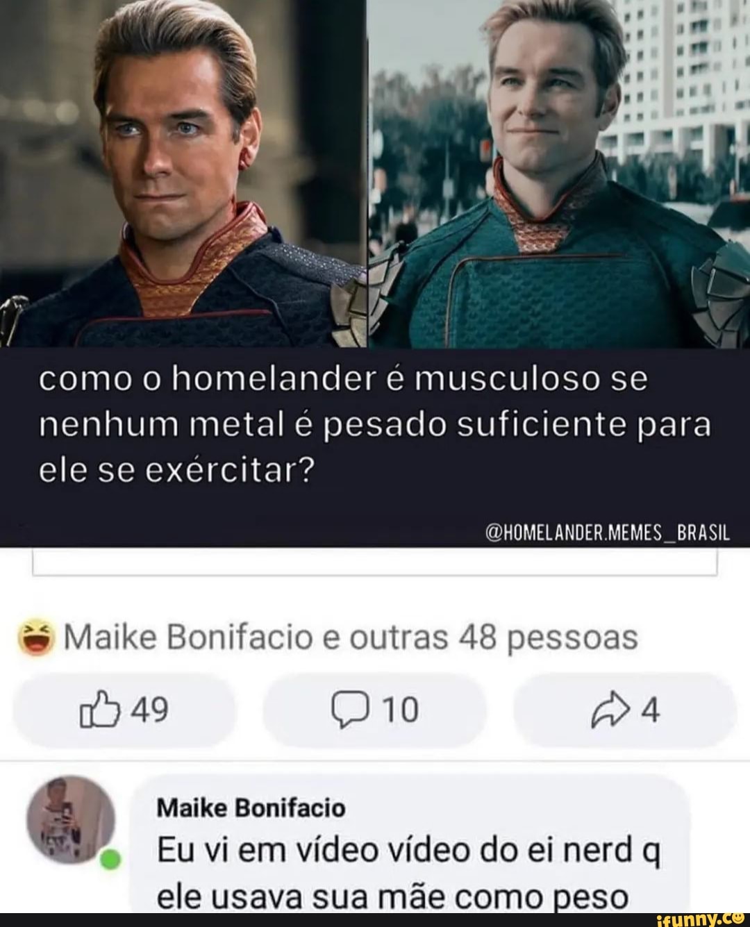 Ho 7 - como o homelander é musculoso se nenhum metal é pesado suficiente  para ele se