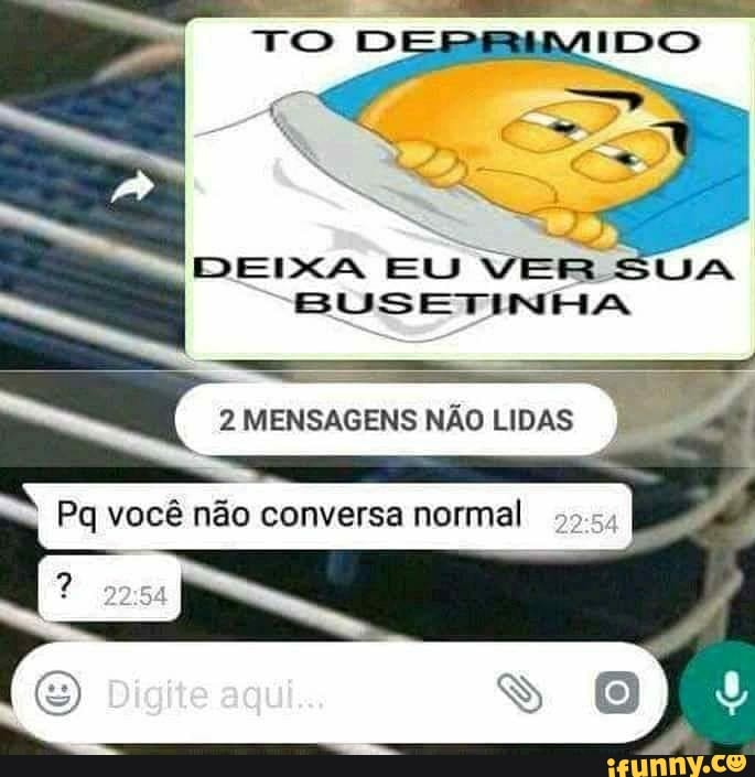 Memes acessíveis - Descrição: Print de conversa de WhatsApp: Você anda  muito triste Sim ando triste fico parado triste rastejo triste deito  triste só não vôo triste porque não sei voar Créditos