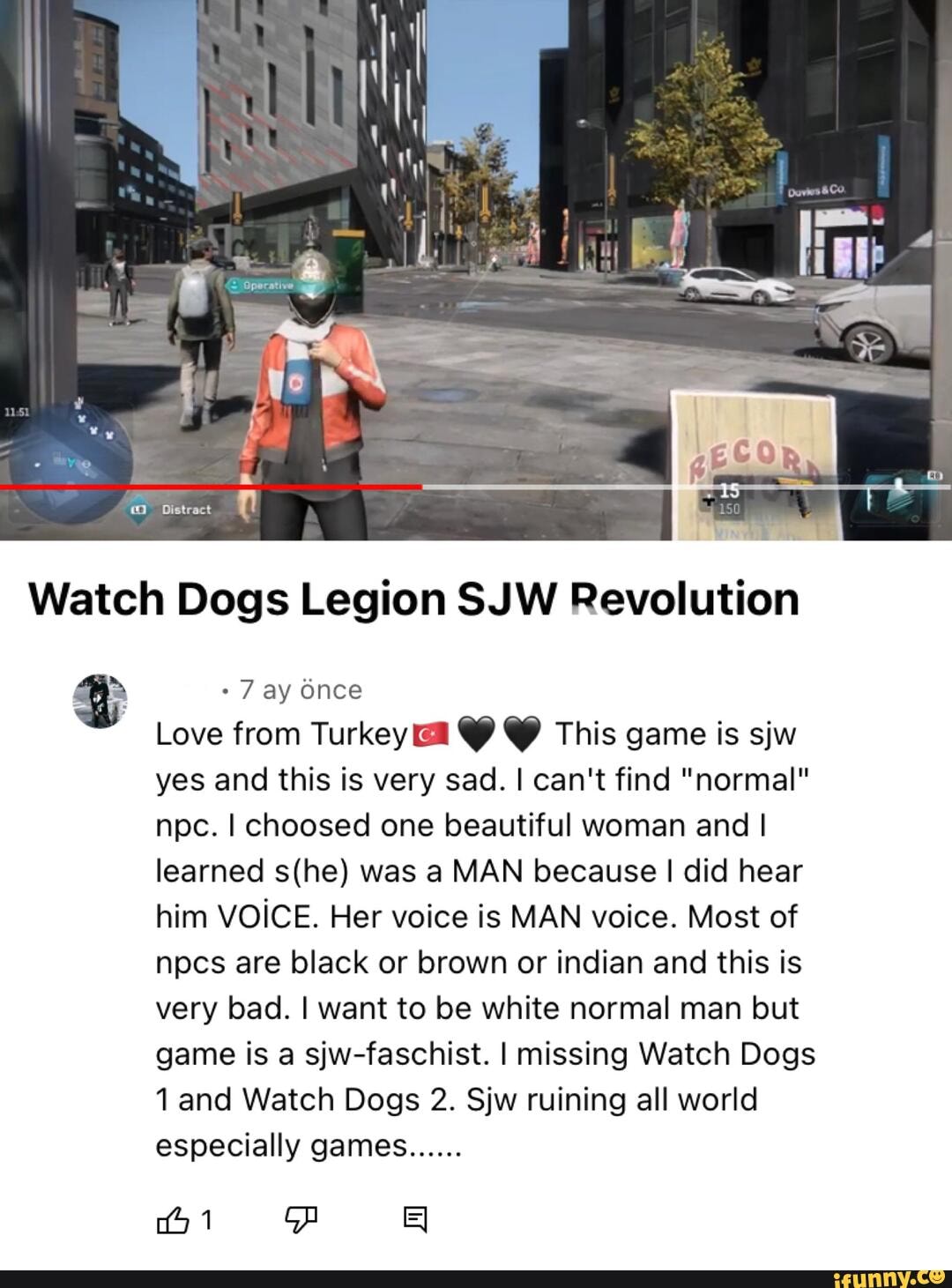 Finding a nice NPC in Watch Dogs Legion