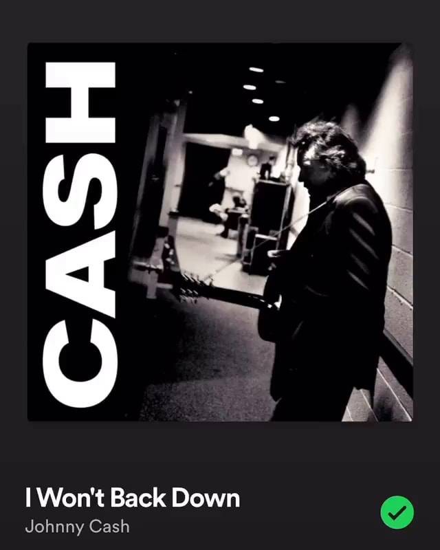 When was johnny cash discount i won't back down releaed