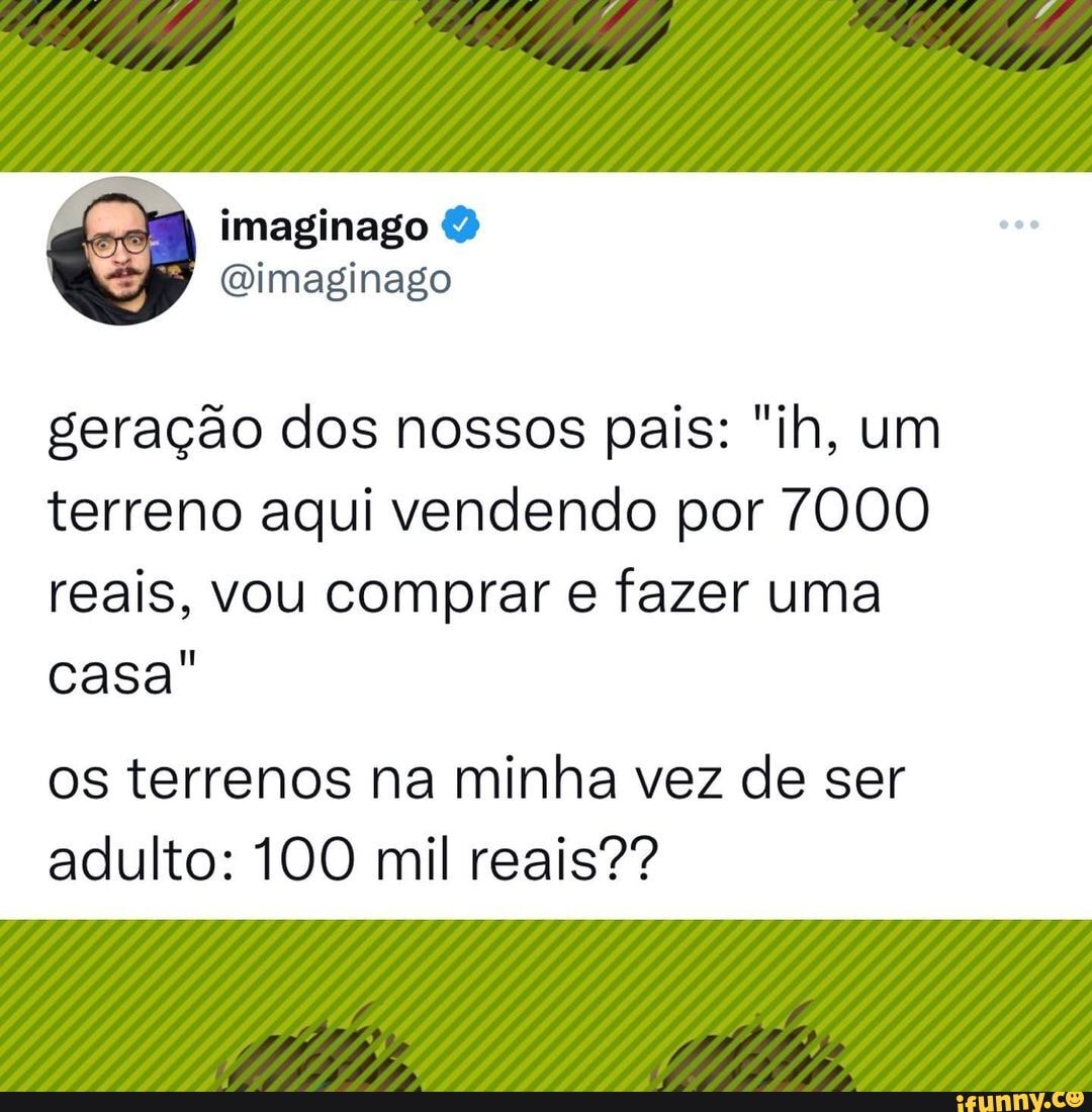 é fazê que chegou minha vez