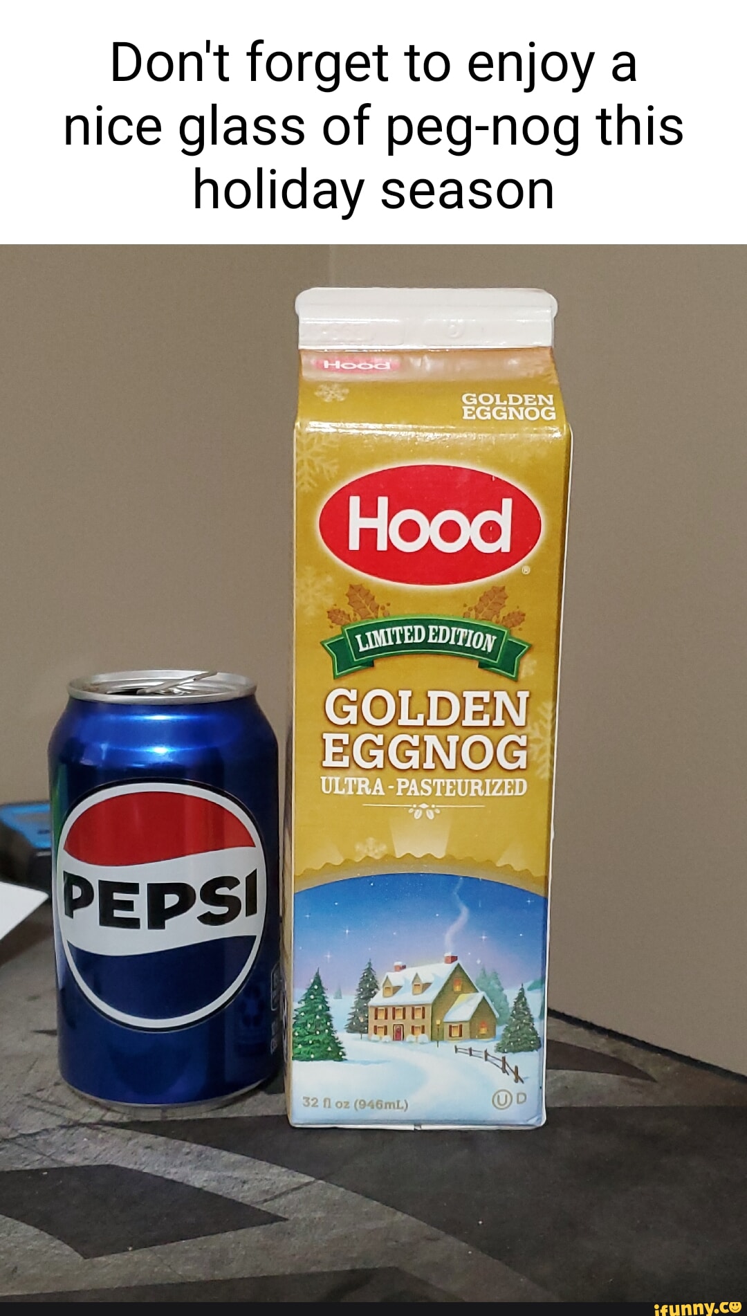 Festive Beverage Catologs : eggnog carton