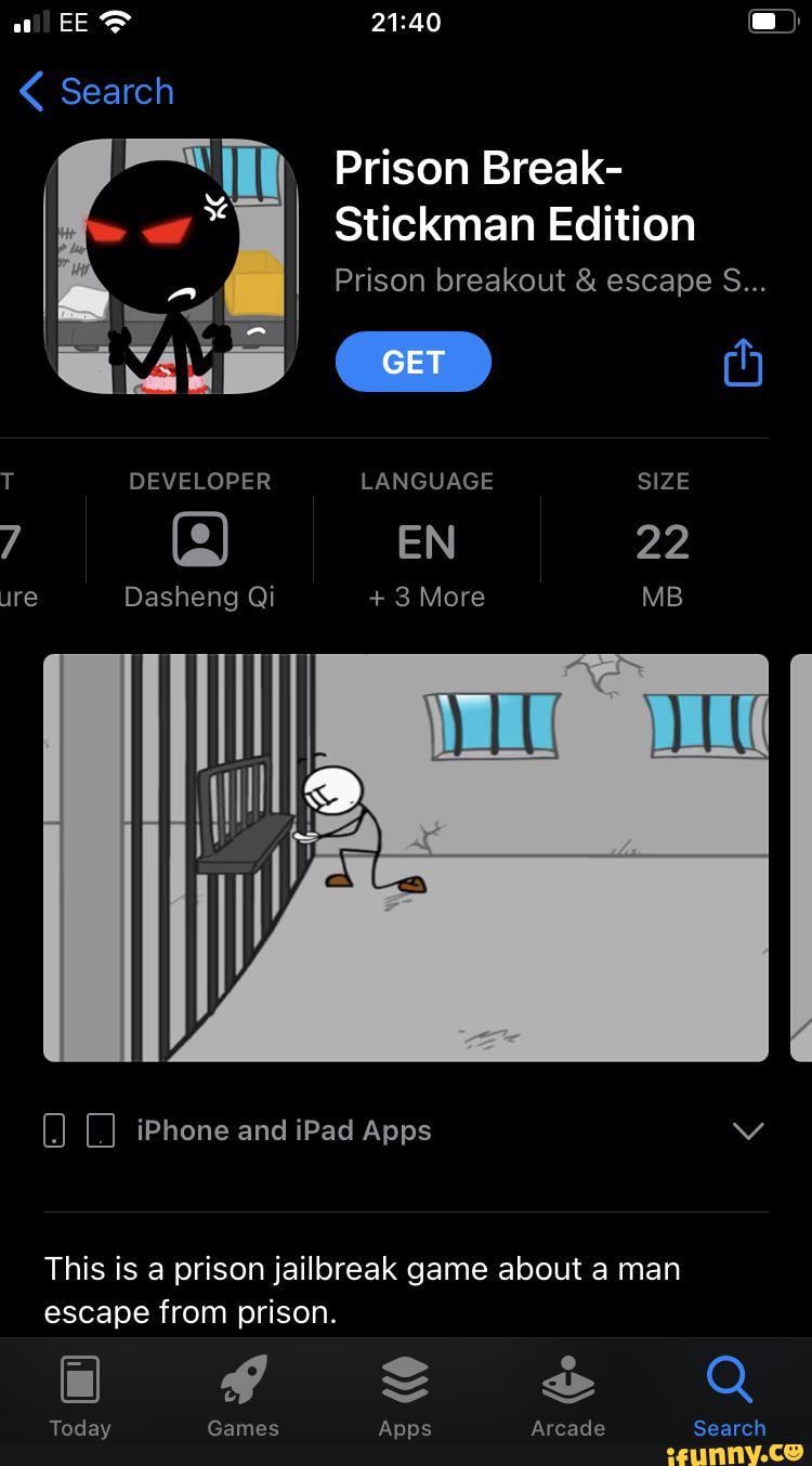 Stickman Prison Breakout 4 on the App Store