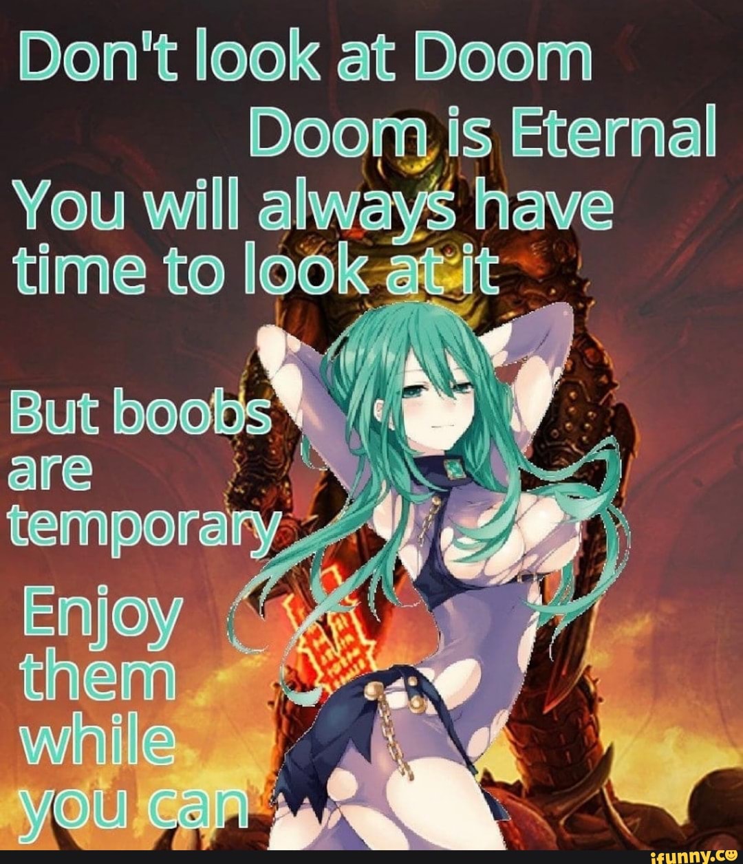 more cringe anime memes replaced by doom eternal : r/Doom
