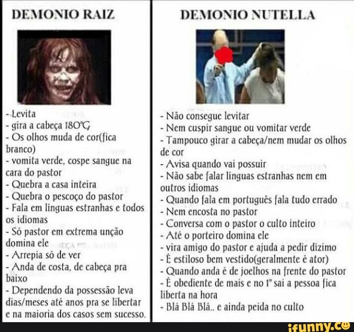 Possessão memes. Best Collection of funny Possessão pictures on iFunny  Brazil