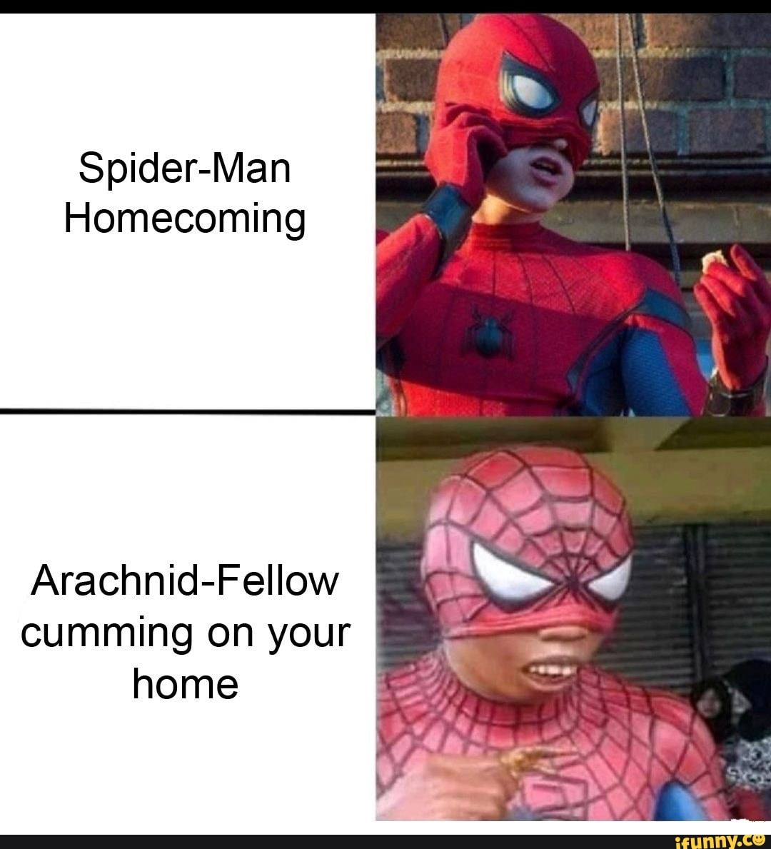 Spider-Man Homecoming Arachnid-Fellow cumming on your I home - iFunny Brazil