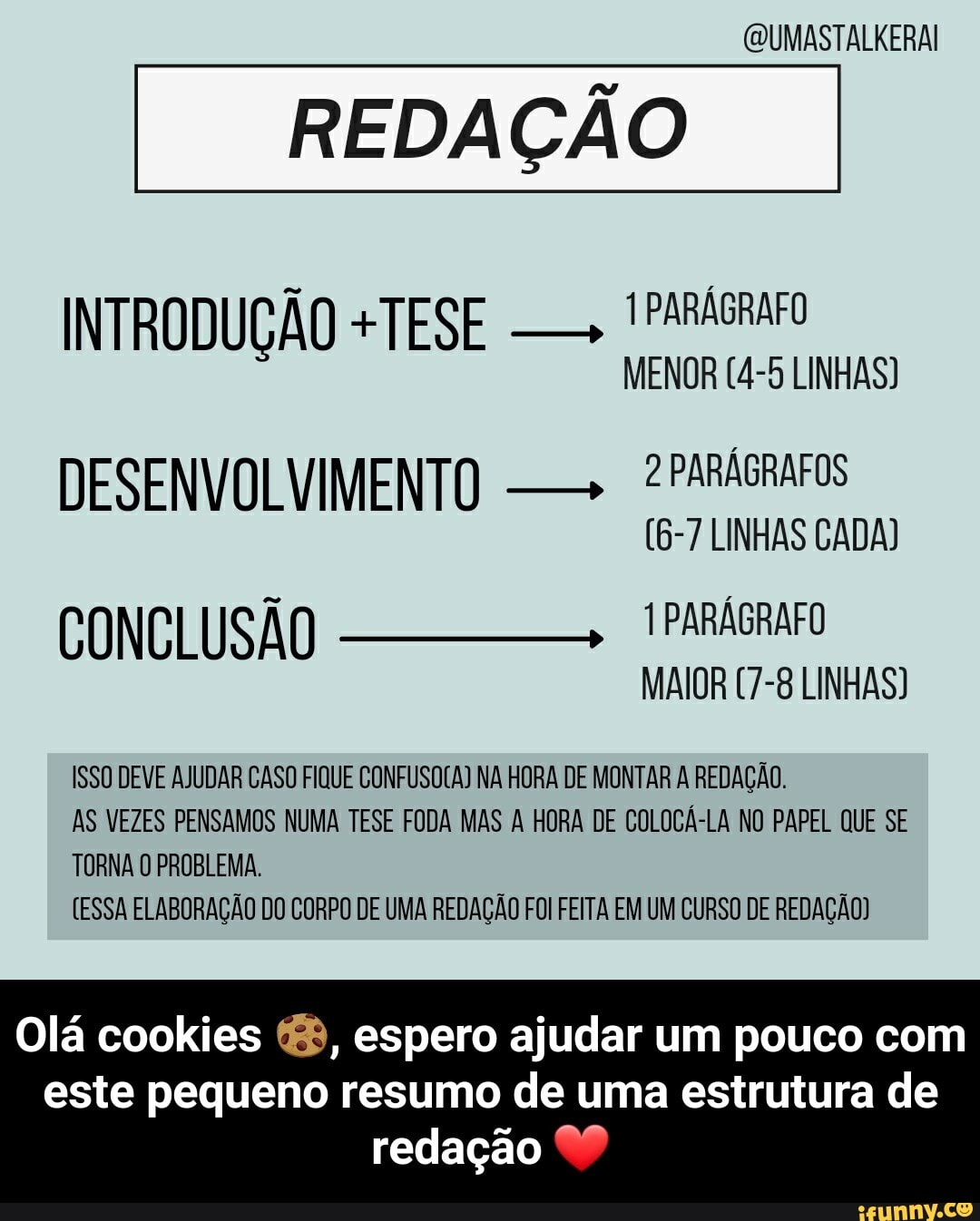 (QUMASTALKERAI REDAÇÃO INTRODUÇÃO +TESE PARAGRAFO MENOR (4-5 LINHAS ...