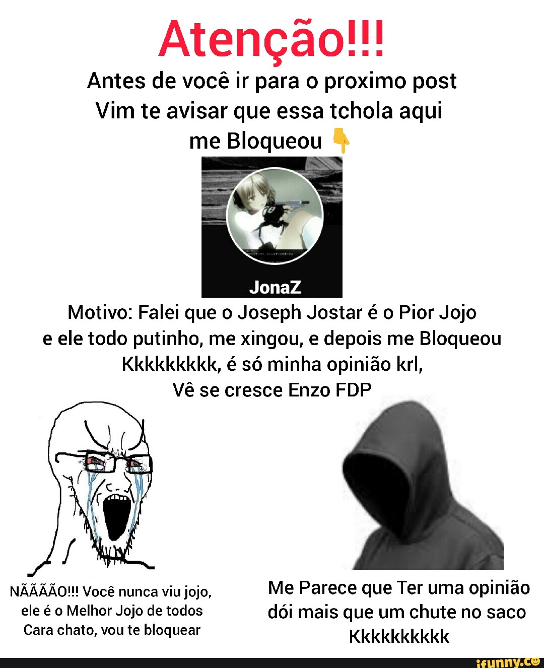 Vamos jogar? se hoje voce nao pegar destaque oa Ho vota gnu 6 q Eita -  iFunny Brazil