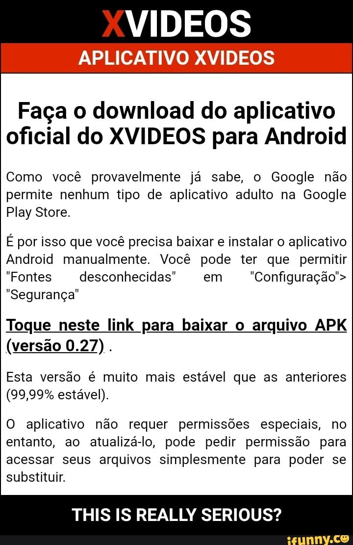 Aplicativo de baixar pornô
