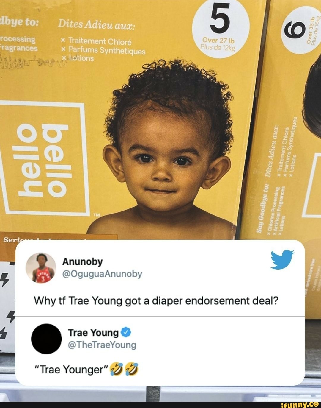 how much is trae young getting for this diaper endorsement deal :  r/nbacirclejerk