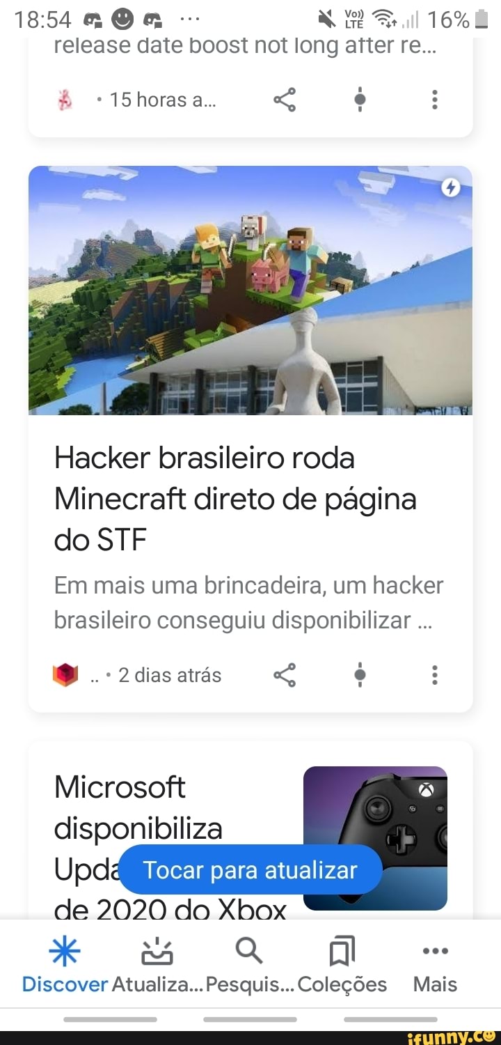 Hacker brasileiro roda Minecraft direto de página do STF