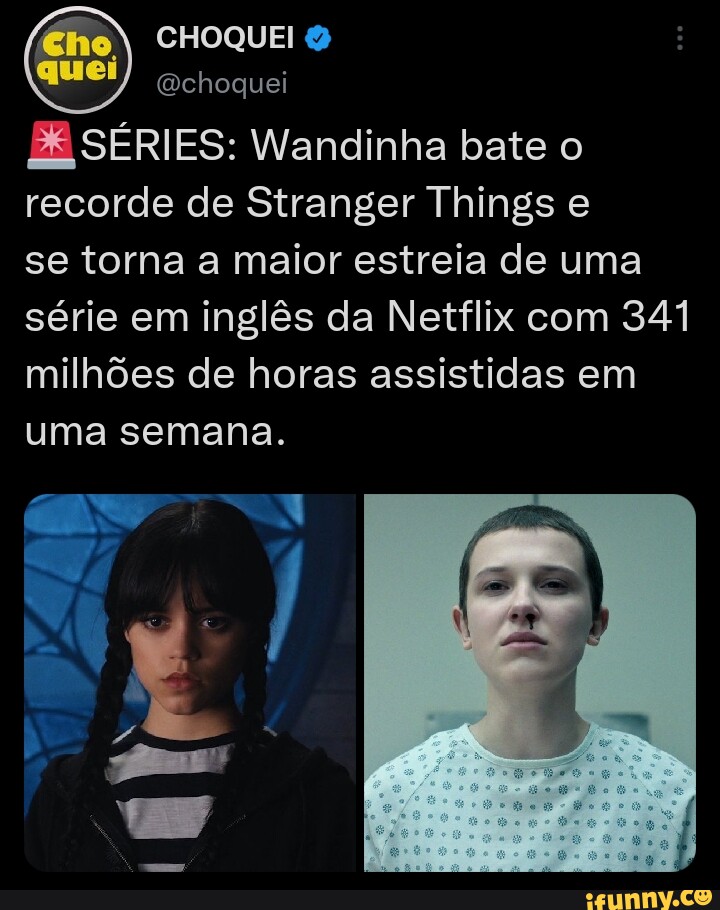 Stranger Things e Wandinha são as séries mais assistidas da Netflix em 2022