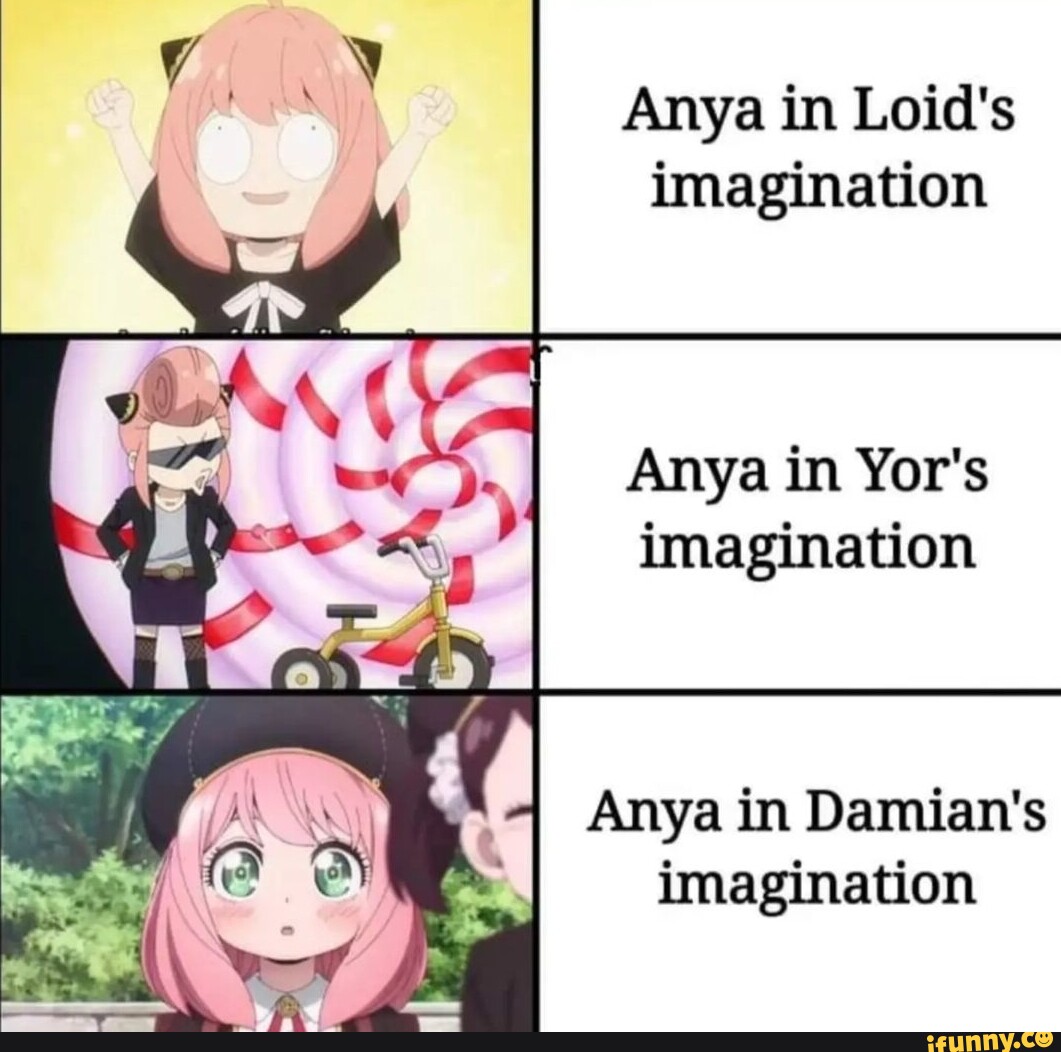 Anya and Damian as Famous Meme - Anime