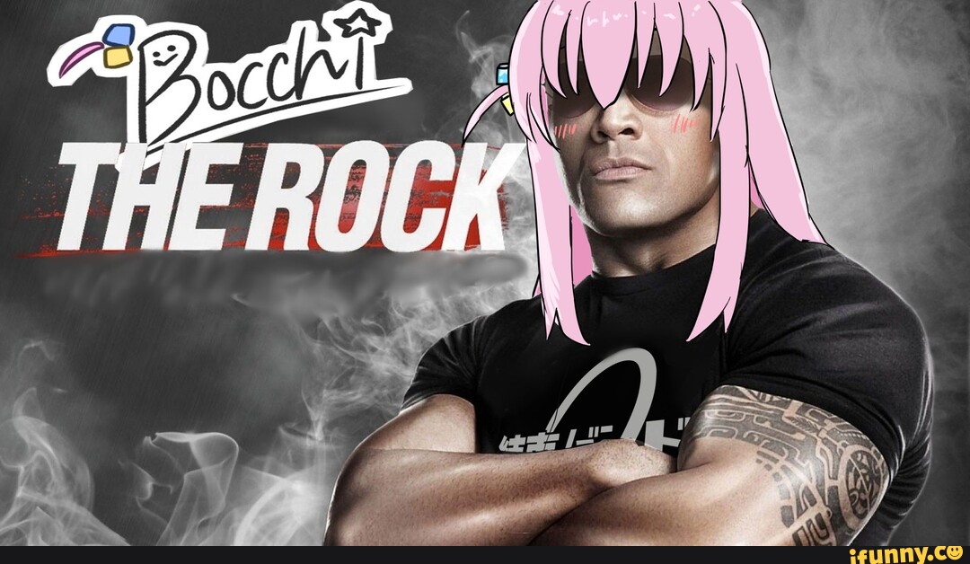 jW noob artist on X: BOCCHI THE ROCK!!!!!!!! reference: Dwayne Johnson meme  #BocchitheRock #ぼっち・ざ・ろっく  / X