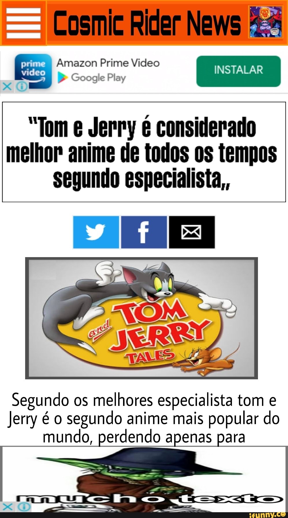 Tom Jerry é considerado melhor anime de todos tempos segundo especialista,  Segundo os melhores especialista tom e Jerry é o segundo anime mais popular  do mundo, perdendo apenas para - iFunny Brazil