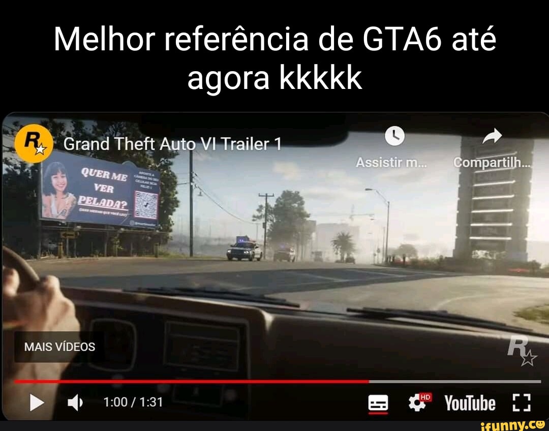 Que horas sai o trailer de GTA 6; saiba onde assistir ao vivo