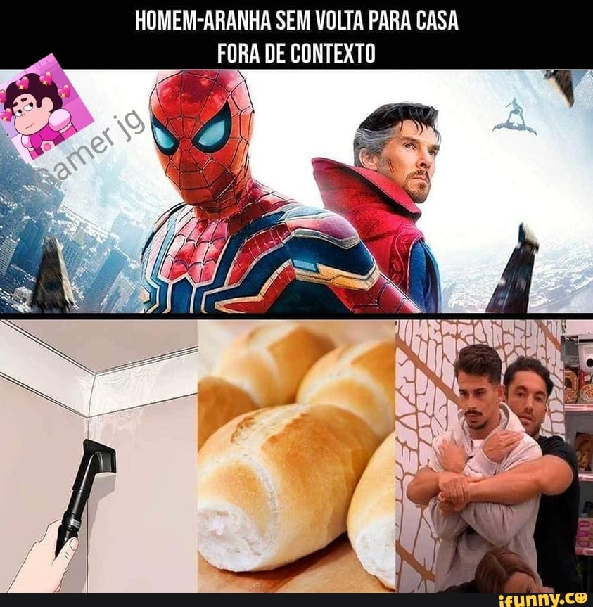 Créditos na imagem #homemaranha #nowayhome #semvoltaparacasa #meme