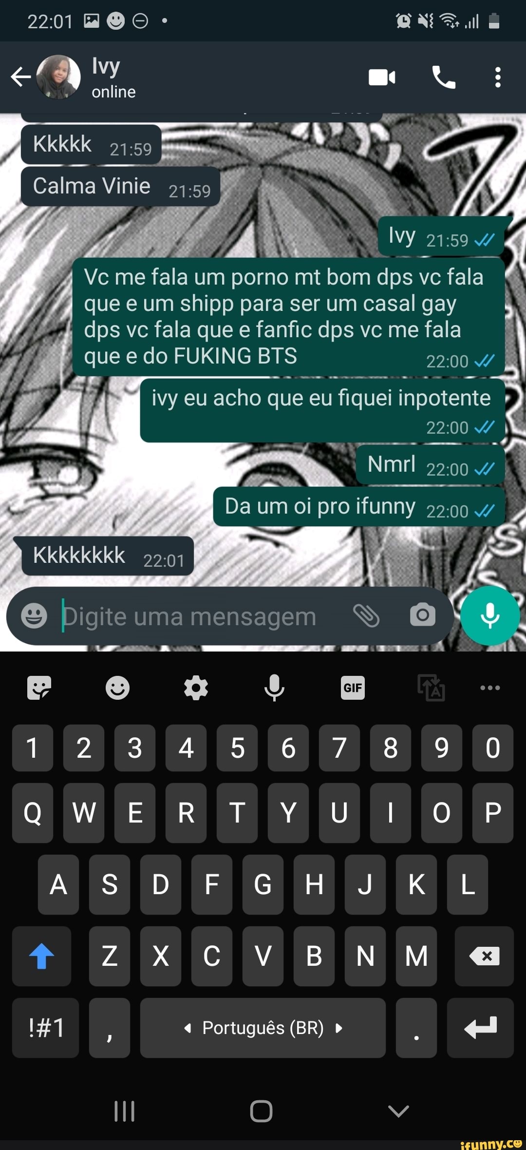 DO - ON online Calma Vinie ; Iyy uso Vc me fala um porno mt bom dps vc