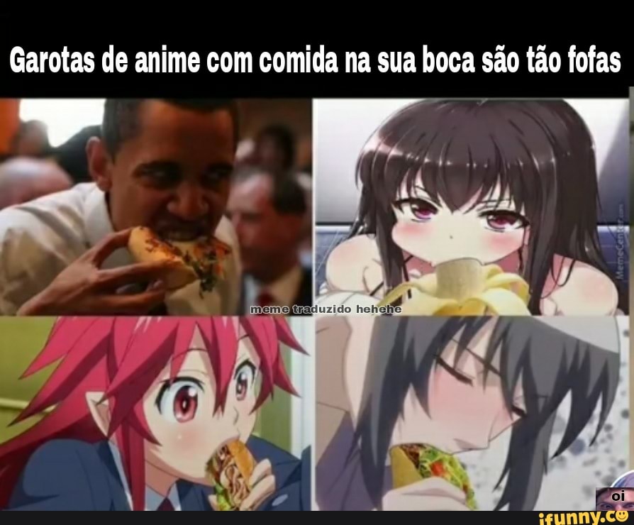 Garotas de anime com comida na boca são tão fofas - iFunny