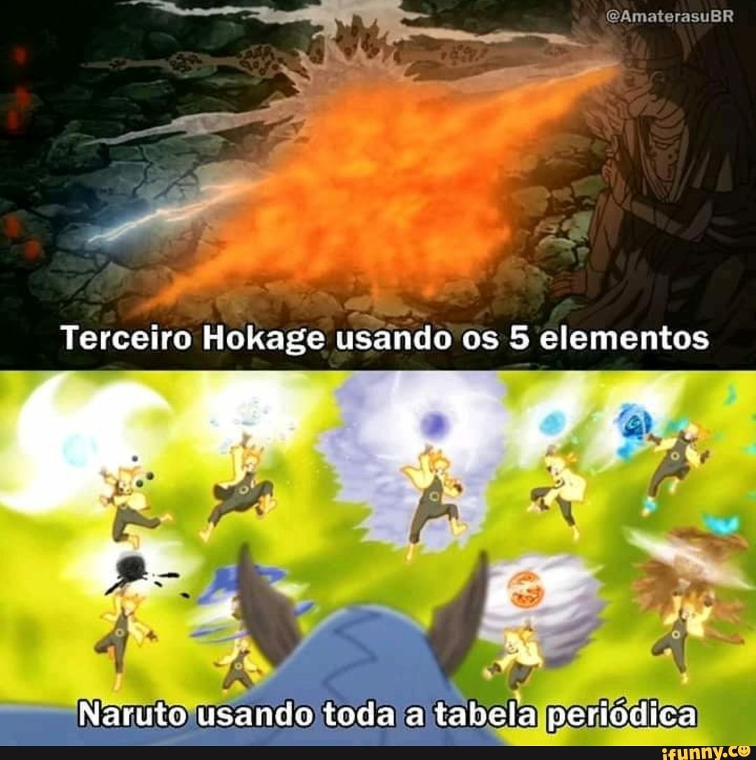 Terceiro Hokage cuidando do Naruto - iFunny Brazil
