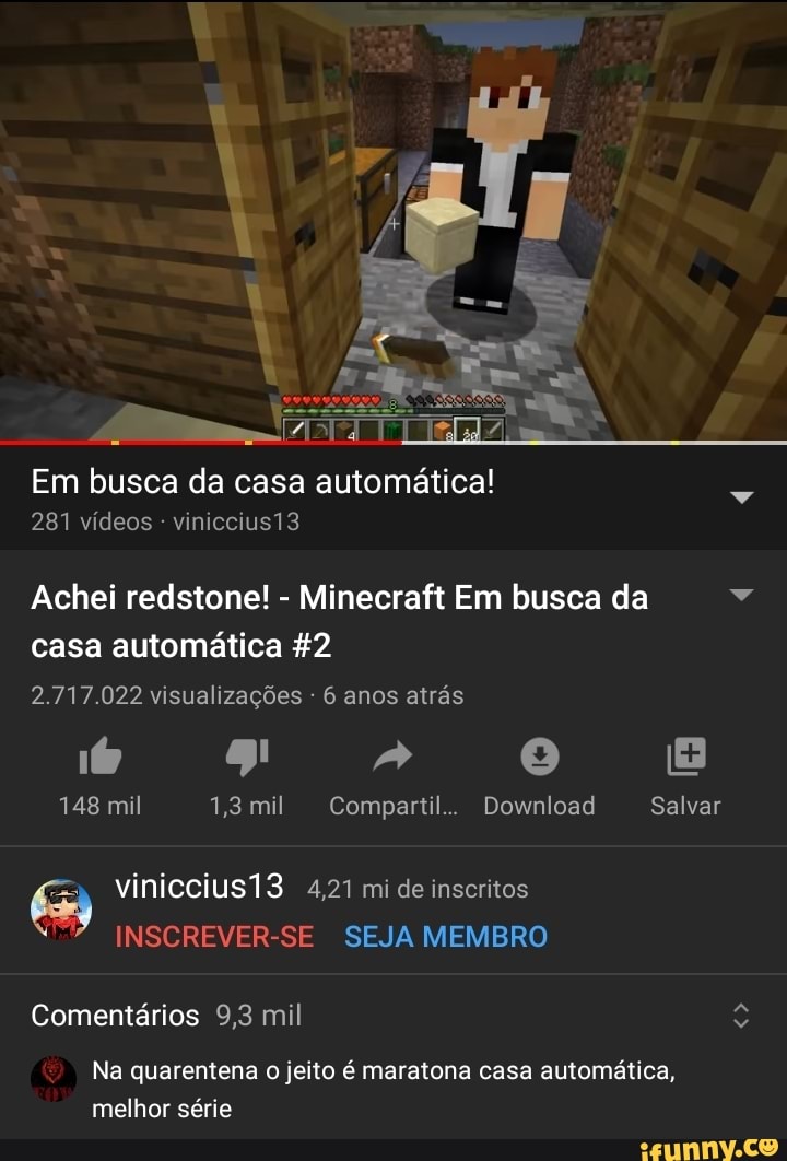 Amo É CASA AUTOMÁTICA na CÓPIA do MB MINECRAFT no CLICK JOGOS EI MINE 35  mil visualizações há 40 minutos - iFunny Brazil