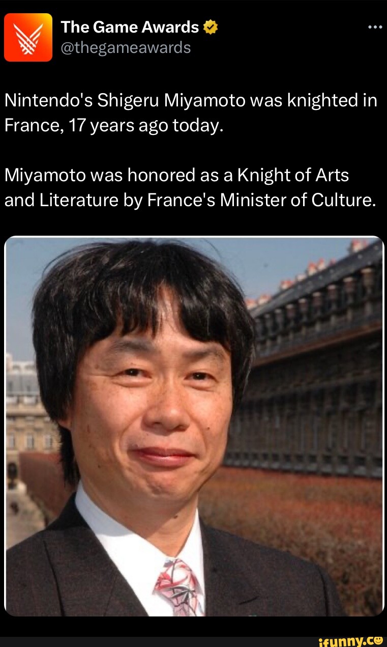 Shigeru Miyamoto promises not to retire as he wins culture award