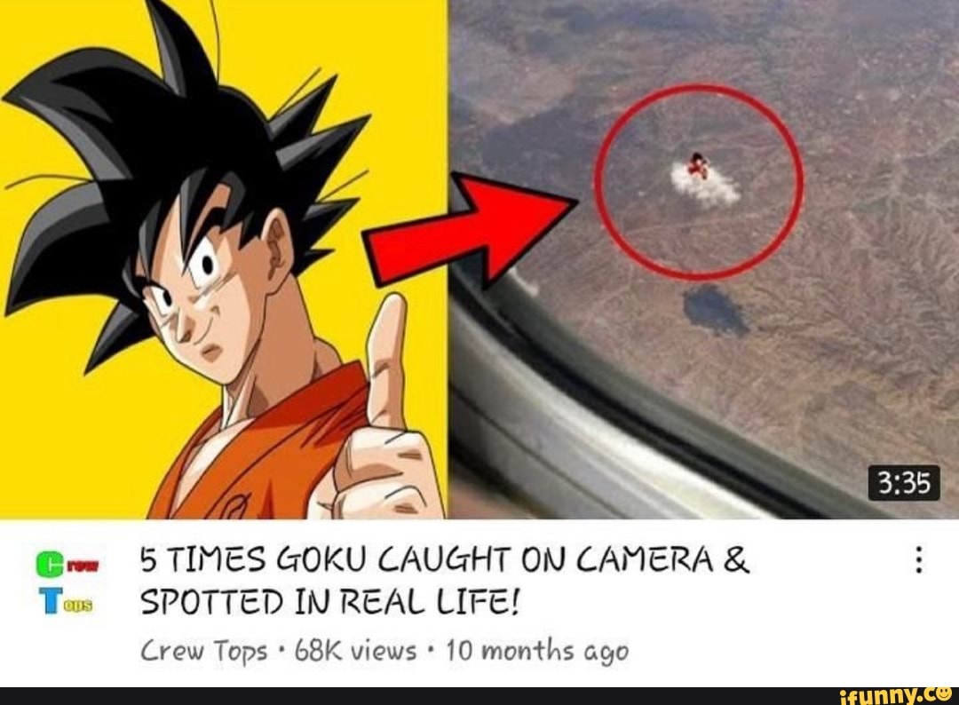 5 rs que Capturaram GOKU Capturados em Cameras (Real Robin