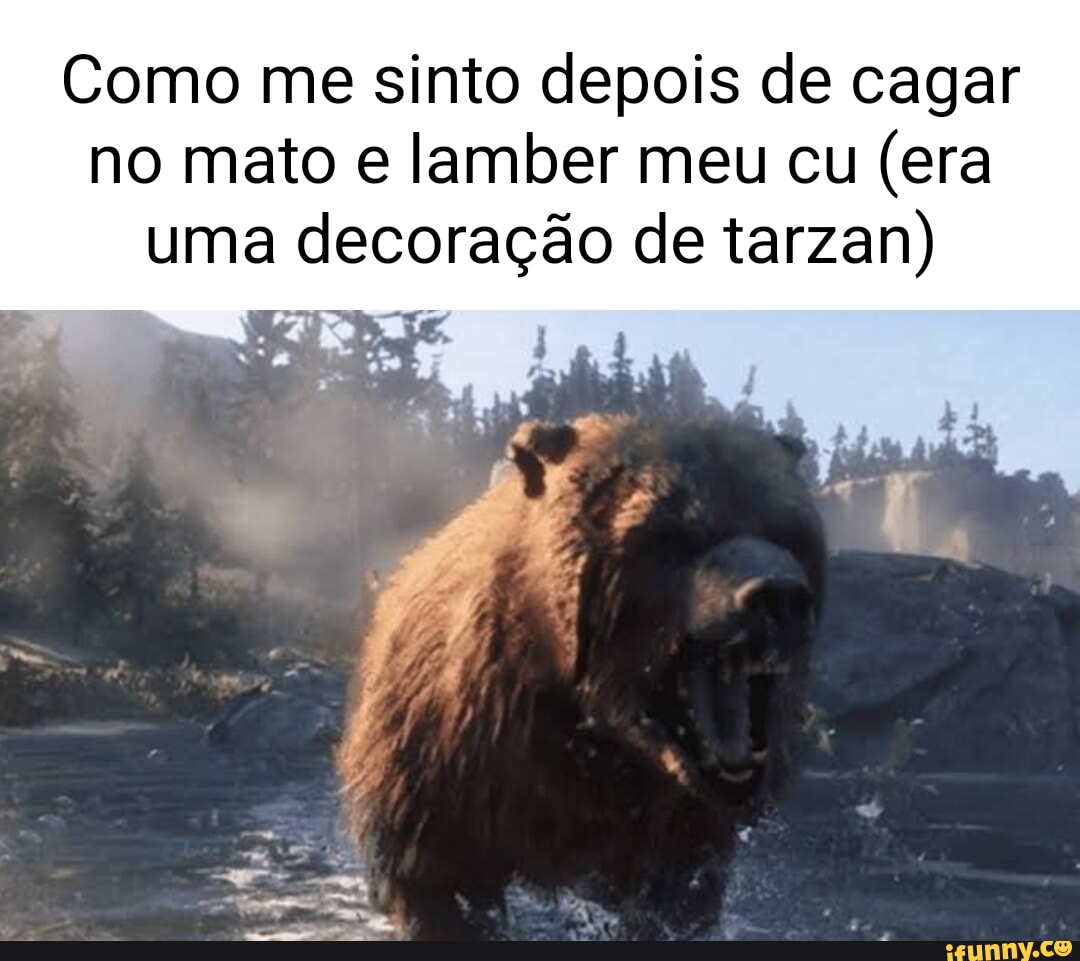 Como me sinto depois de cagar no mato lamber meu cu (era uma decoração de  tarzan) - iFunny Brazil