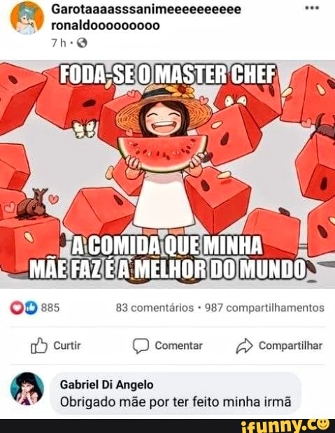 Master chef meme  Piadas com fotos, Master chef, Memes