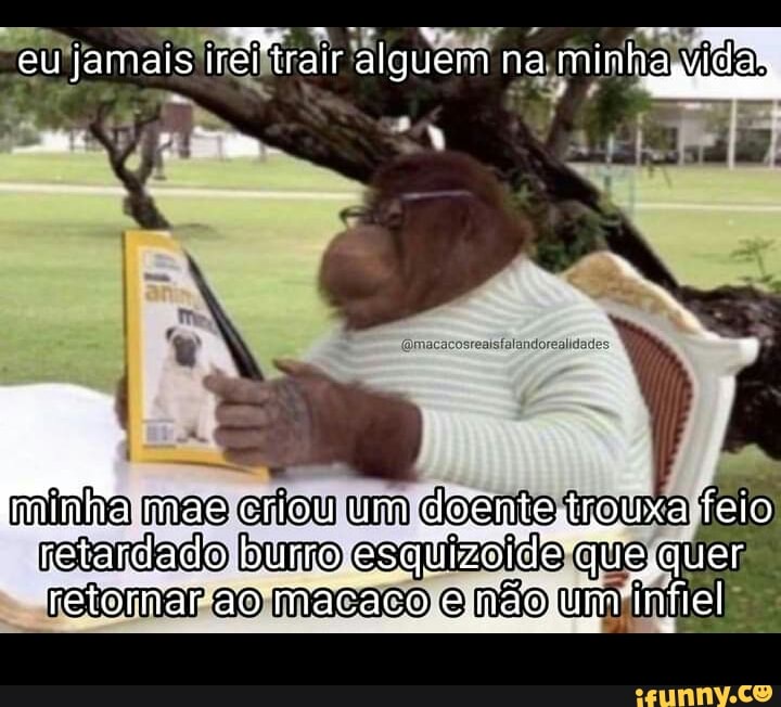 Parado aí, Macaco Louco! Bh, nãoyEstou sêndo oplimírio - iFunny Brazil