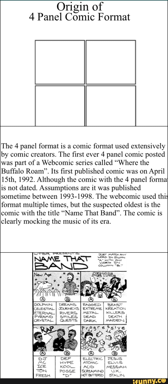 4-Panel Comics Template – www.