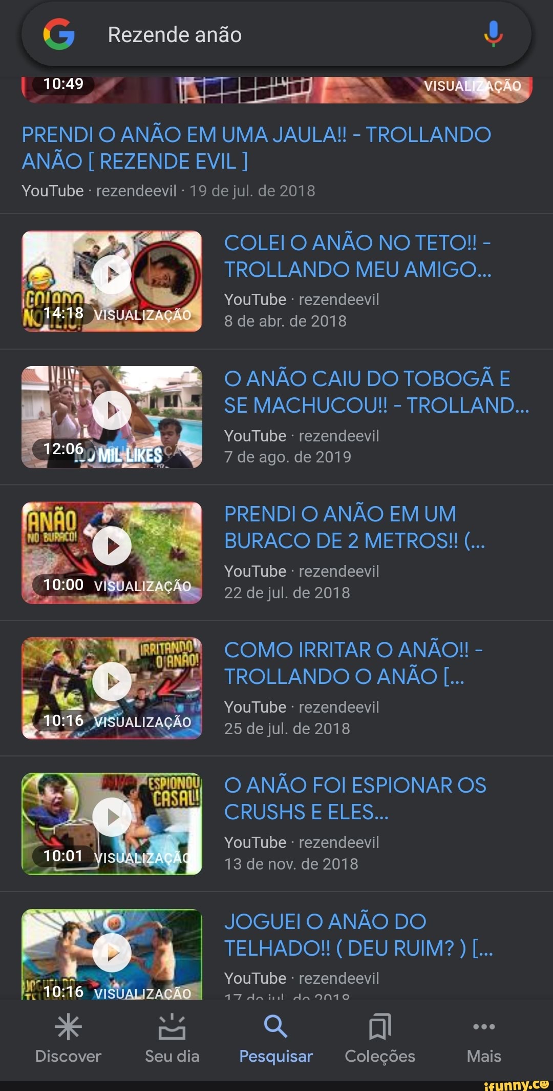 Rezende anão PRENDI O ANÃO EM UMA JAULA!! - TROLLANDO ANÃO [ REZENDE EVIL ]  YouTube rezendeevil 19