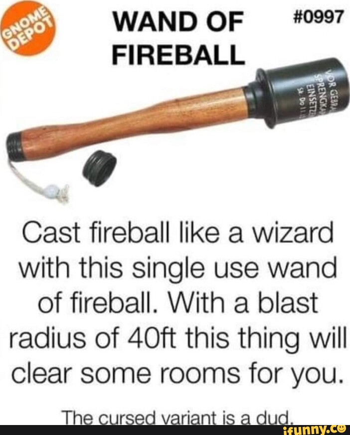 WAND OF 0997 FIREBALL Cast Fireball Like A Wizard With This Single Use   0e2433aee3a2305e7a5bb74e73fda382386e3fe3294b86c6447c4c449eed049a 1 