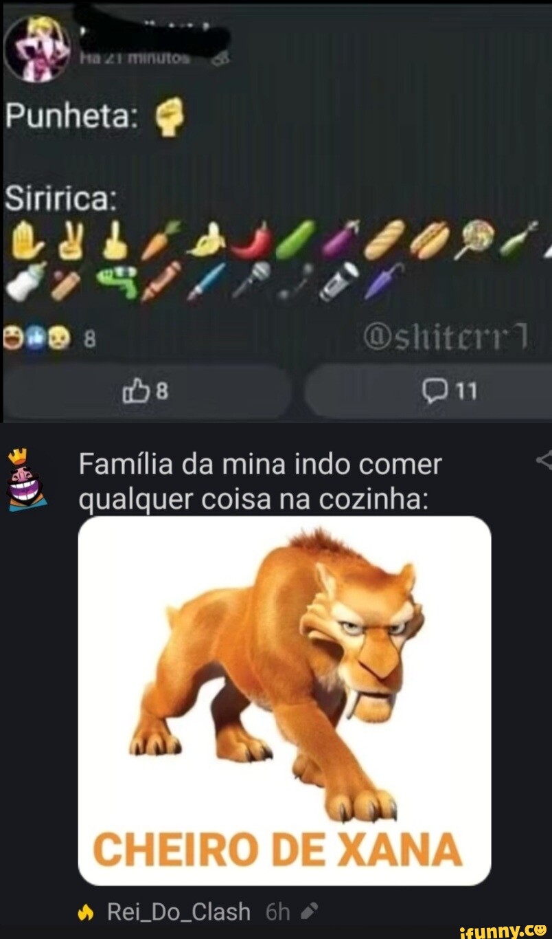 Punheta: Siririca da Qu Família da mina indo comer qualquer coisa na  cozinha: DE) & Rei Do Clash Eh - iFunny Brazil