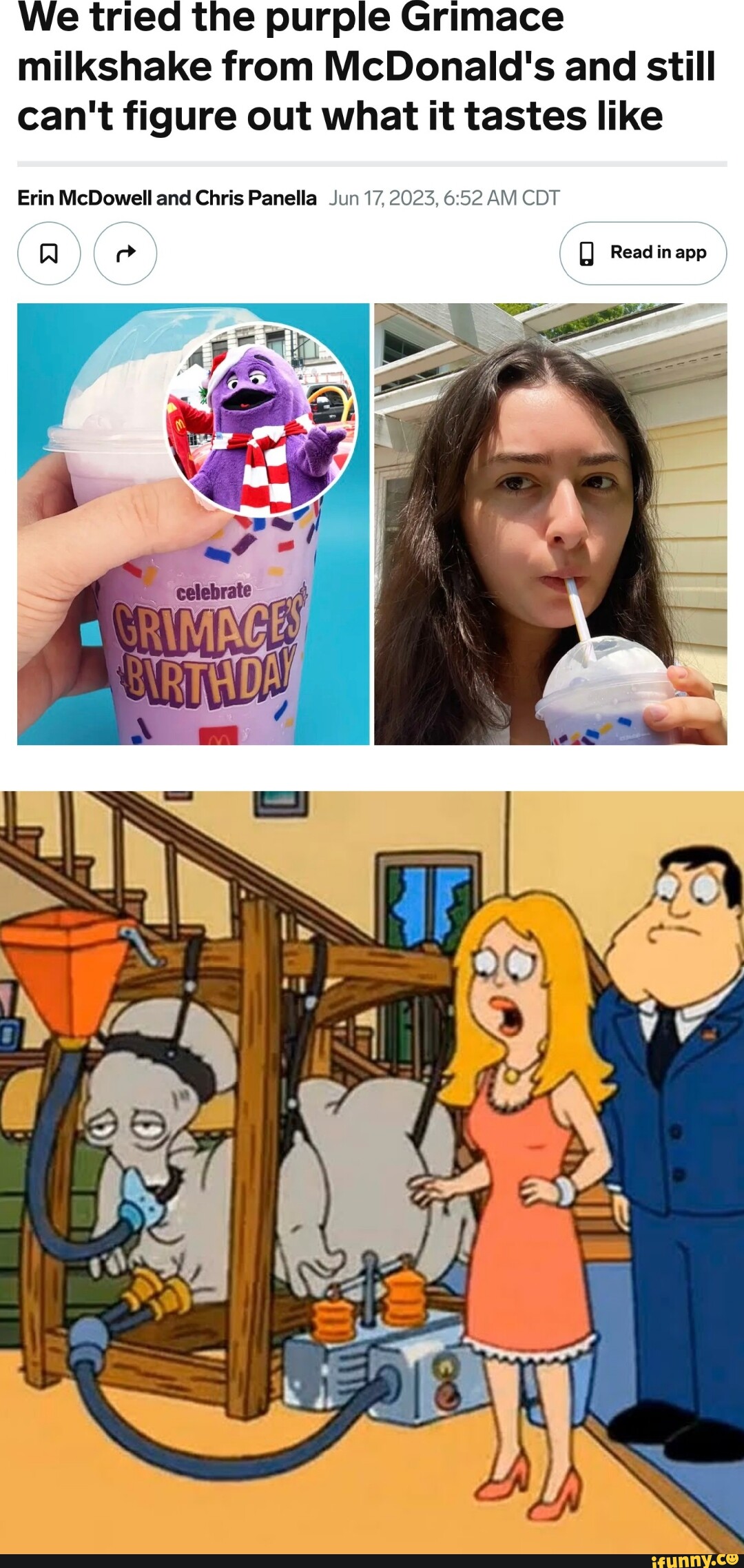 Review: We Tried the Viral McDonald's Grimace Milkshake