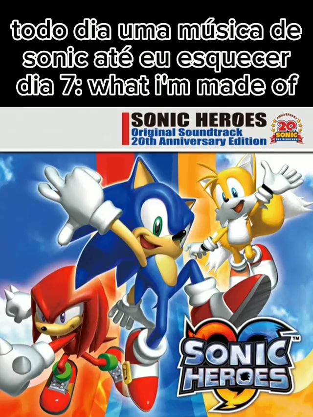 Tode cia uma mitisica cle sonic Gu esquecsr Cla sonic boom SONIC THE  HEDGEHOG CD inal Soundtr: Anniversary I Edition - iFunny Brazil